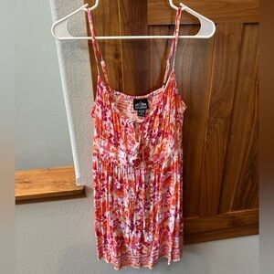 Angie Pink and Orange Floral Dress